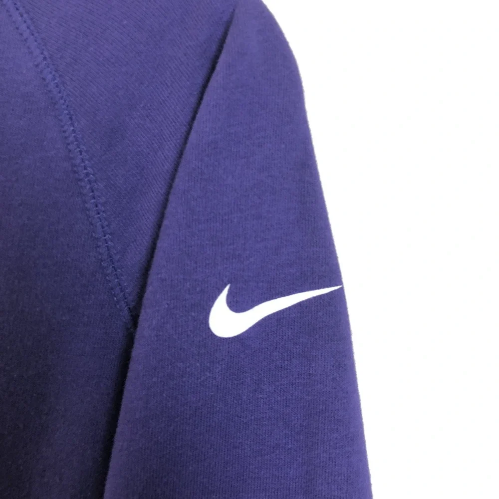 Nike Baltimore Ravens NFL Team Apparel Hoodie Sweatshirt High Neck Purple Sz S